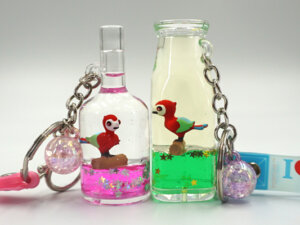 Float Keychain - Scarlet Macaw