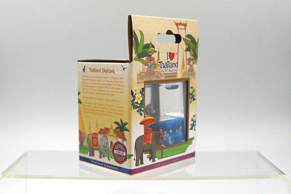 Float Paper Weight - Elephant (Blue Pattern) - Image 5