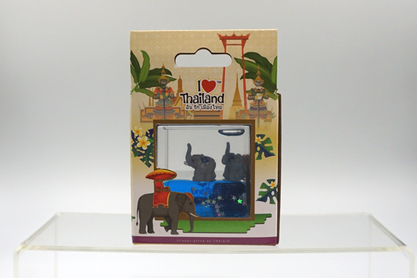 Float Paper Weight - Elephant (Blue Pattern) - Image 3