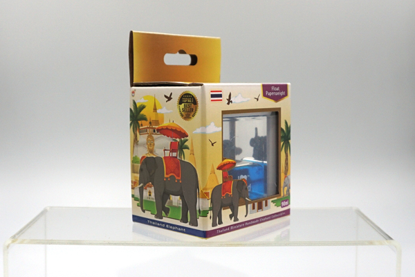 Float Paper Weight - Elephant (Blue Pattern) - Image 4