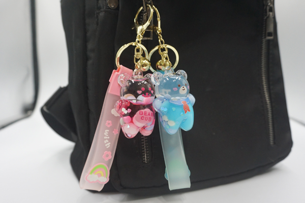 Bear Keychain - Colorful Bubble Bear - Image 7