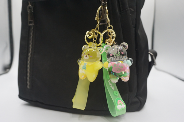 Bear Keychain - Colorful Bubble Bear - Image 6