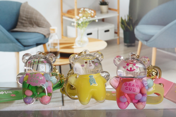 Bear Keychain - Colorful Bubble Bear - Image 8