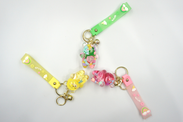 Bear Keychain - Colorful Bubble Bear - Image 3