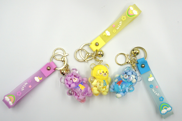 Bear Keychain - Colorful Bubble Bear - Image 2