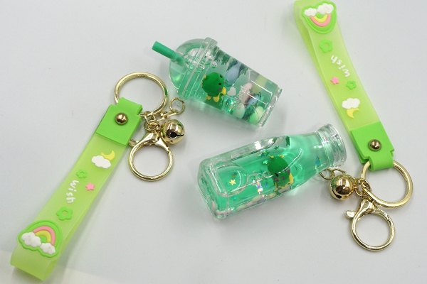 Float Keychain - Cartoon Mix (Green Dino) - Image 2