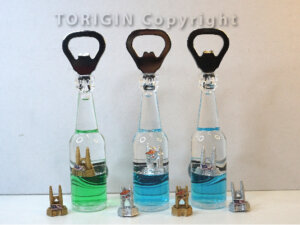 Float Bottle Opener - Petronas Twin Towers ( Flag and Wau)